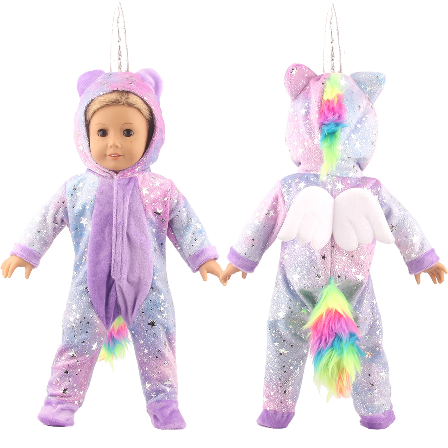 Winter American 18 Inch Girl Doll Clothes Jacket + Leggings Doll Clothes For 43cm Baby New Born Doll Clothes Suit Reborn Doll