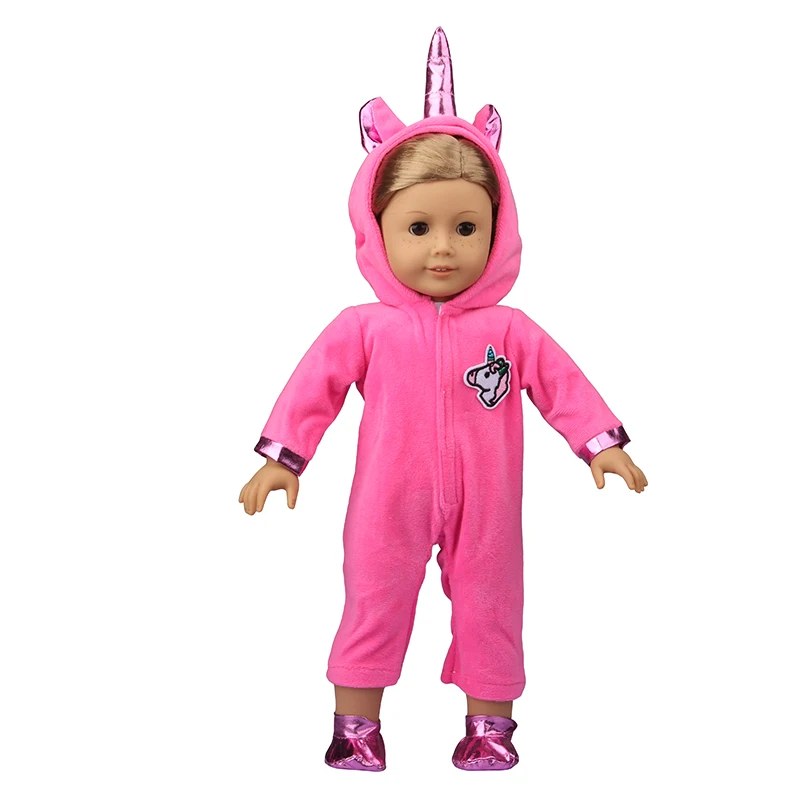 Winter American 18 Inch Girl Doll Clothes Jacket + Leggings Doll Clothes For 43cm Baby New Born Doll Clothes Suit Reborn Doll