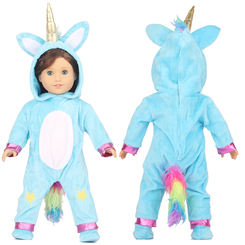 Winter American 18 Inch Girl Doll Clothes Jacket + Leggings Doll Clothes For 43cm Baby New Born Doll Clothes Suit Reborn Doll