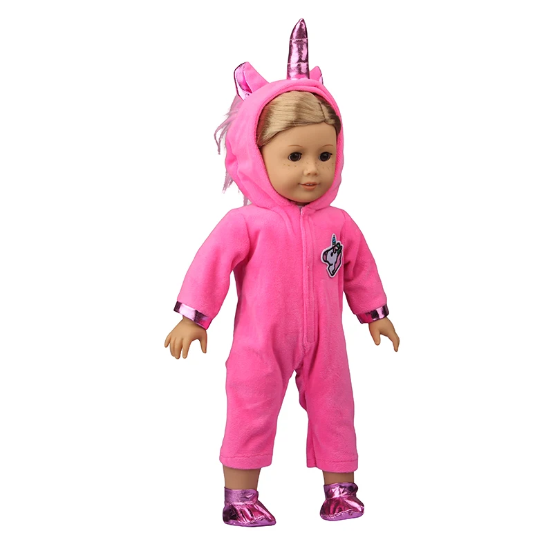 Winter American 18 Inch Girl Doll Clothes Jacket + Leggings Doll Clothes For 43cm Baby New Born Doll Clothes Suit Reborn Doll