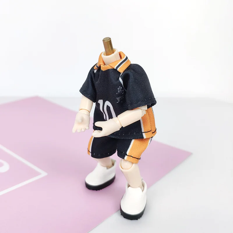 OB11 baby clothes volleyball teenager Rixiang Xiangyang T-shirt shorts shadow mountain toyo GSC clay body 1/12 doll clothes