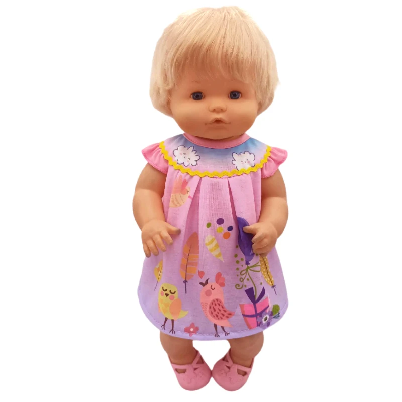 Fit 40cm baby doll clothes red santa claus pajama for 38cm Ropa y su Hermanita baby toys clothes