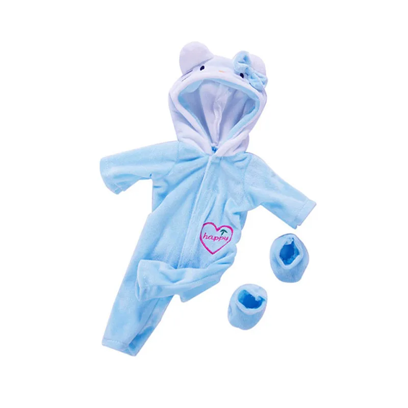 Fit 40cm baby doll clothes red santa claus pajama for 38cm Ropa y su Hermanita baby toys clothes