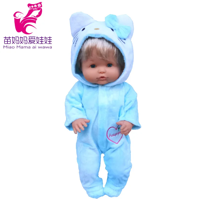 Fit 40cm baby doll clothes red santa claus pajama for 38cm Ropa y su Hermanita baby toys clothes