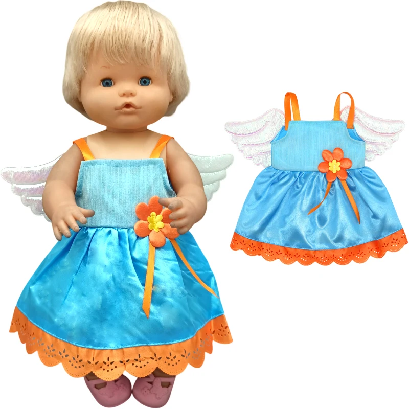 Fit 40cm baby doll clothes red santa claus pajama for 38cm Ropa y su Hermanita baby toys clothes