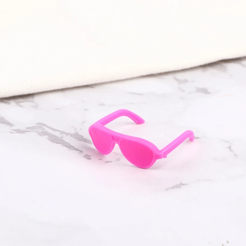 10pcs/pack Dollhouse Accessories Fashion Black Fashionable Doll Glasses For Doll Girls 3.2*3*1.1cm