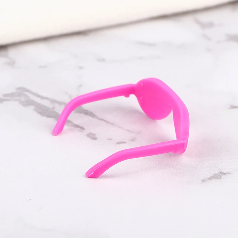 10pcs/pack Dollhouse Accessories Fashion Black Fashionable Doll Glasses For Doll Girls 3.2*3*1.1cm