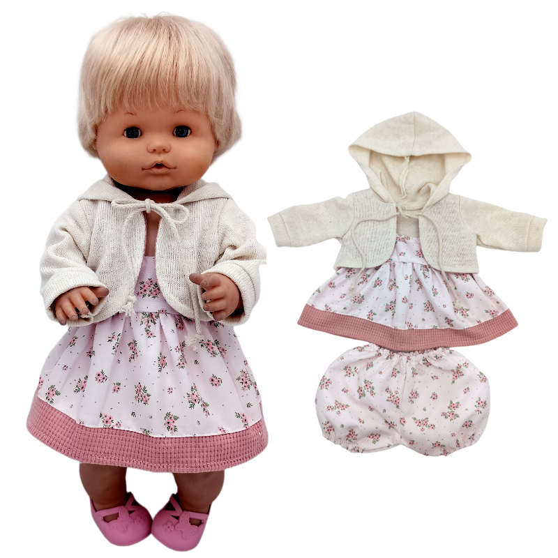 Baby Doll Dress 38 Cm Pink Unicorn Dress Fit for 38cm Doll Nenuco Ropa Y Su Hermanita Dress Wear