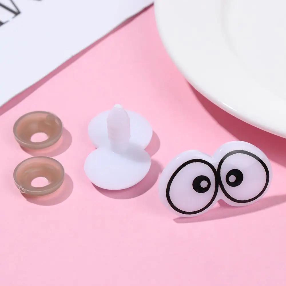 20 Pairs Cartoon Dolls Safety Eyes With Washers Puppets Toys Stuffed Animal Eye Supplies Handmade Material DIY Accessories
