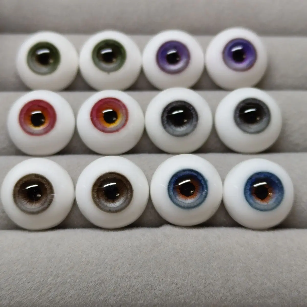 Doll Eyes 8/10/12/14/16/18mm for 1/3 1/4 1/6 Bjd Doll Plaster Stereoscopic Eyeball Diy Dress Up Girl Toys Kid Doll Accessories