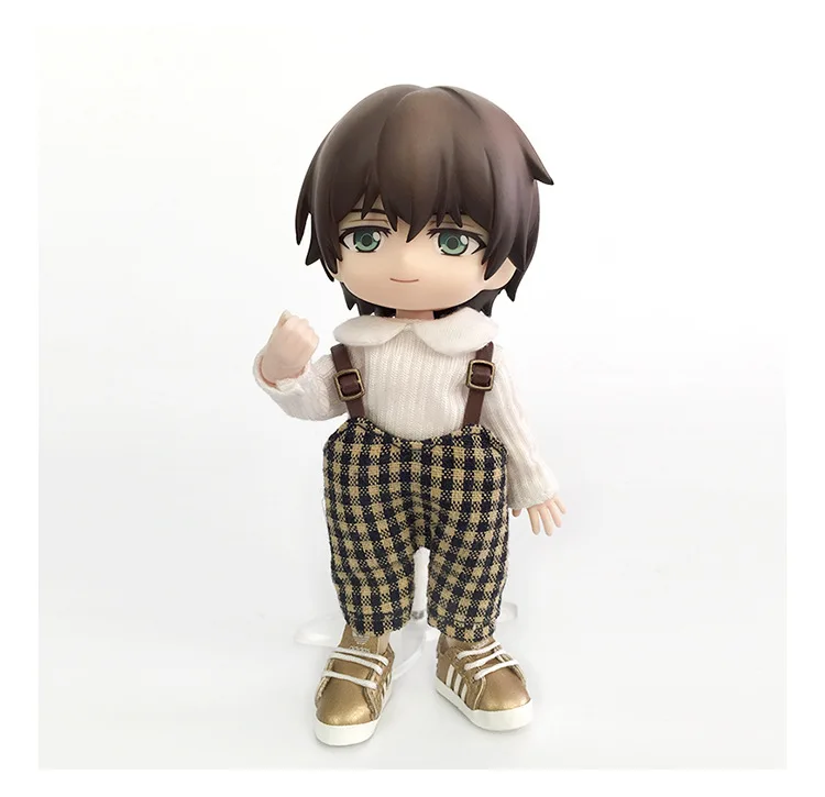 New Pure Cotton Ob11 Doll Suki Long Sleeved Shirt With Collar For Ymy, Penny, Obitsu11, Molly, Nendoroids 1/12 Bjd Doll