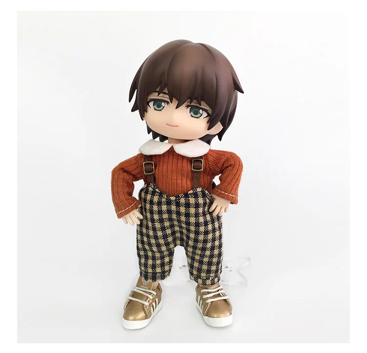 New Pure Cotton Ob11 Doll Suki Long Sleeved Shirt With Collar For Ymy, Penny, Obitsu11, Molly, Nendoroids 1/12 Bjd Doll