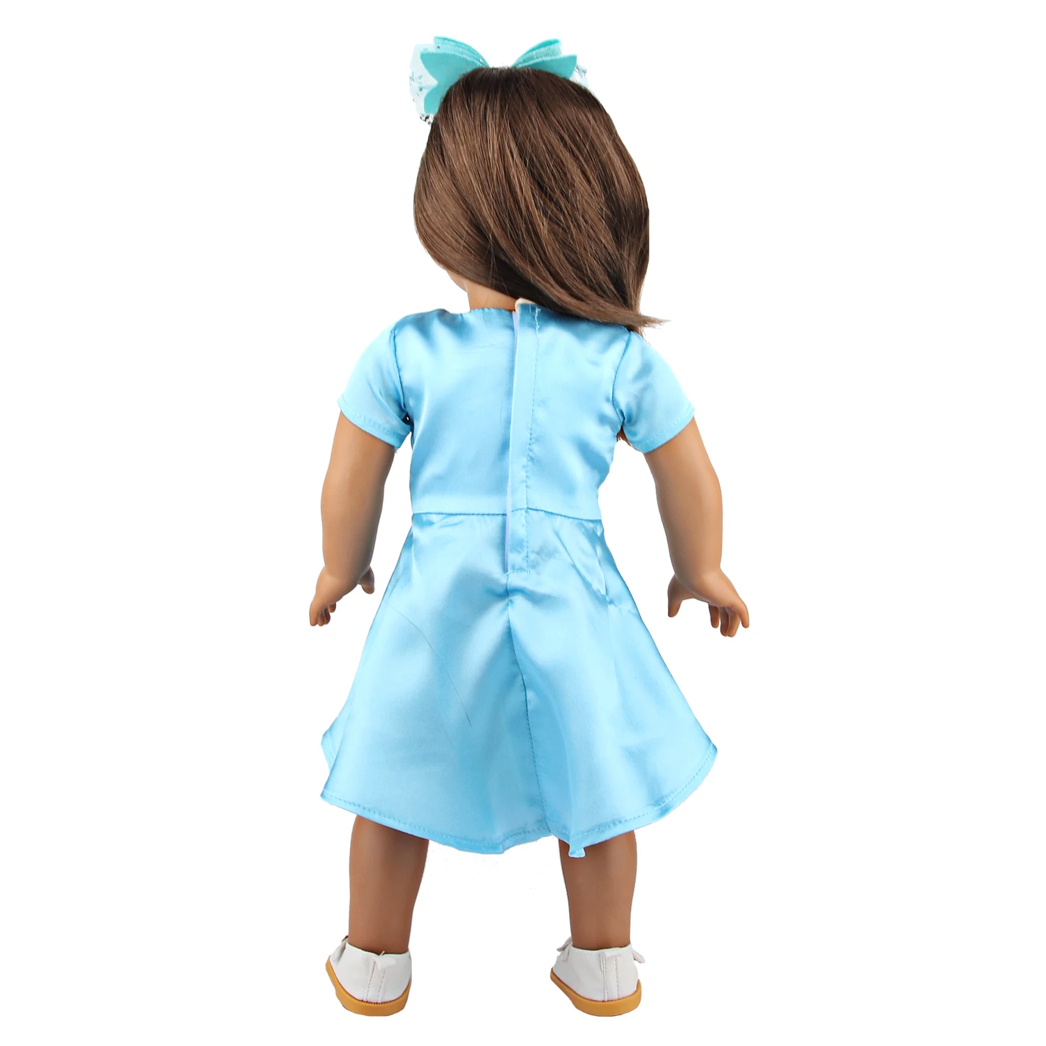 Doll Dress 43cm Baby Doll Clothes Cat Love Skirt Suit For 18 Inch American And Our generation Russia Girl Doll Accessories Toy