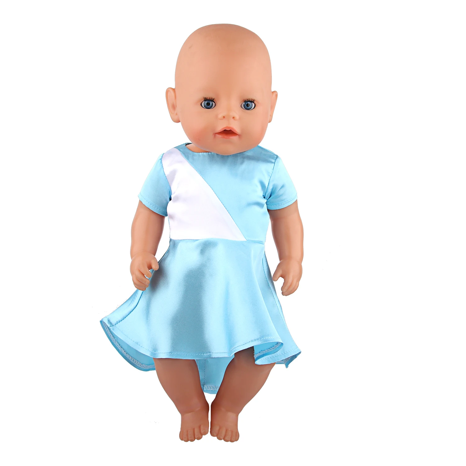 Doll Dress 43cm Baby Doll Clothes Cat Love Skirt Suit For 18 Inch American And Our generation Russia Girl Doll Accessories Toy