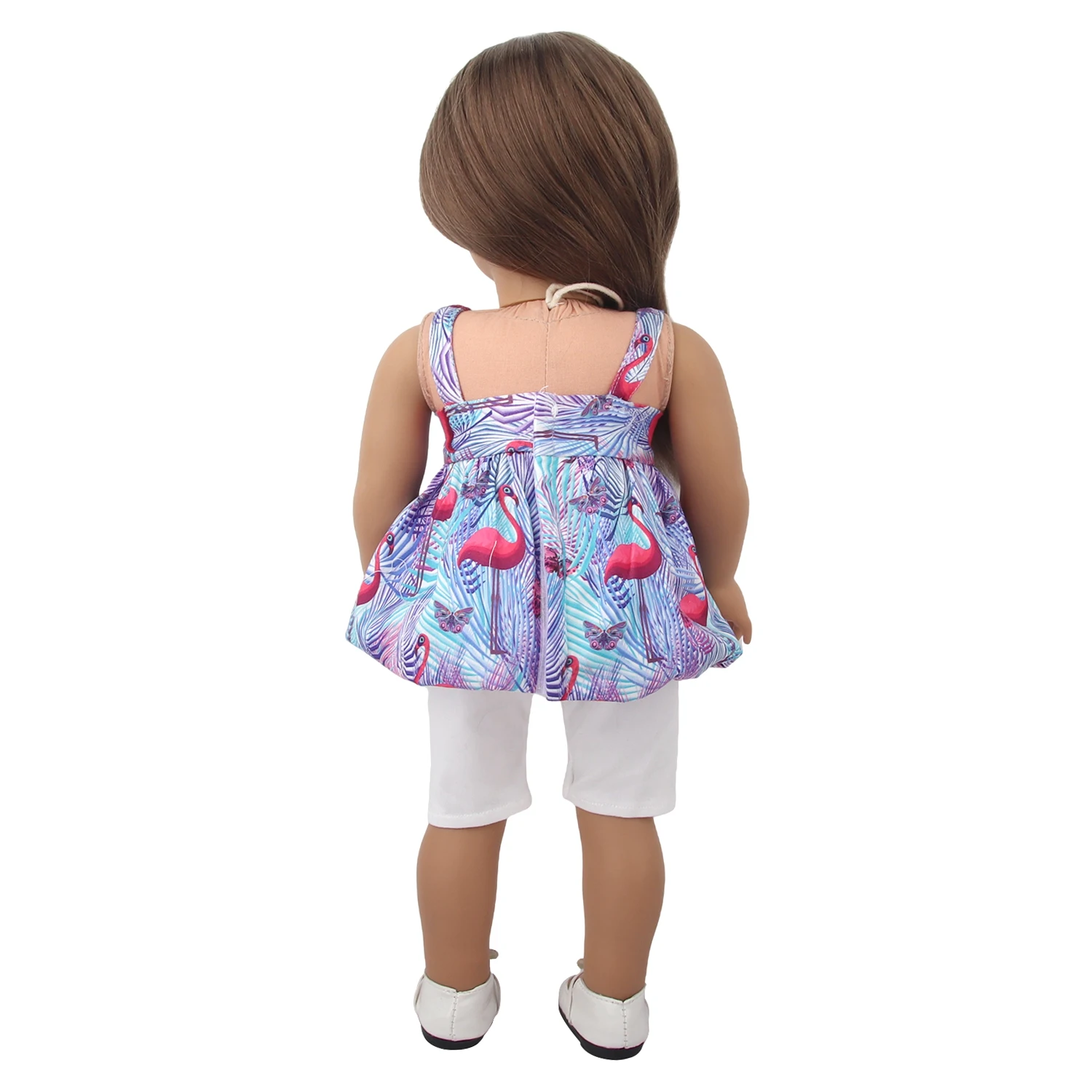Doll Dress 43cm Baby Doll Clothes Cat Love Skirt Suit For 18 Inch American And Our generation Russia Girl Doll Accessories Toy