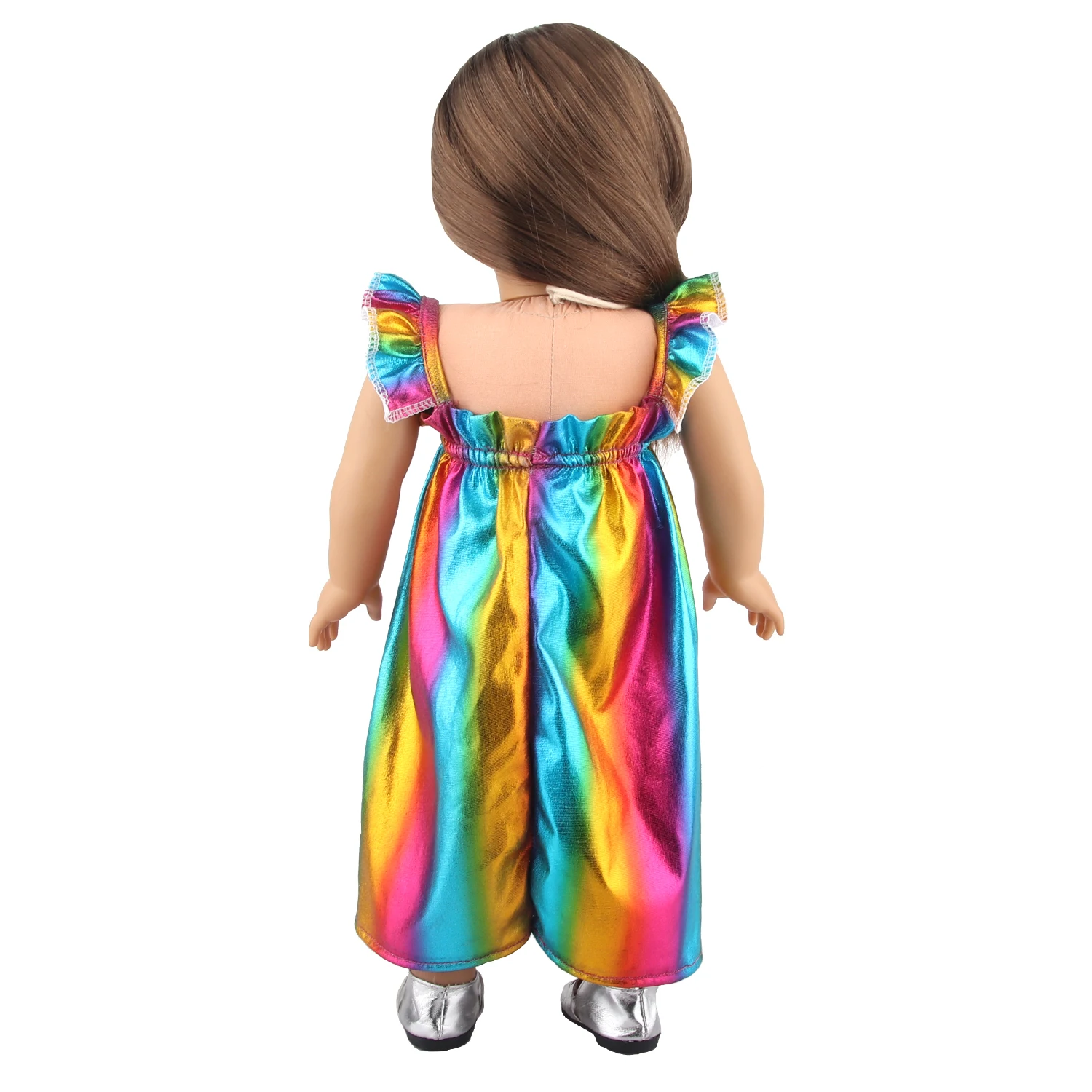 Doll Dress 43cm Baby Doll Clothes Cat Love Skirt Suit For 18 Inch American And Our generation Russia Girl Doll Accessories Toy