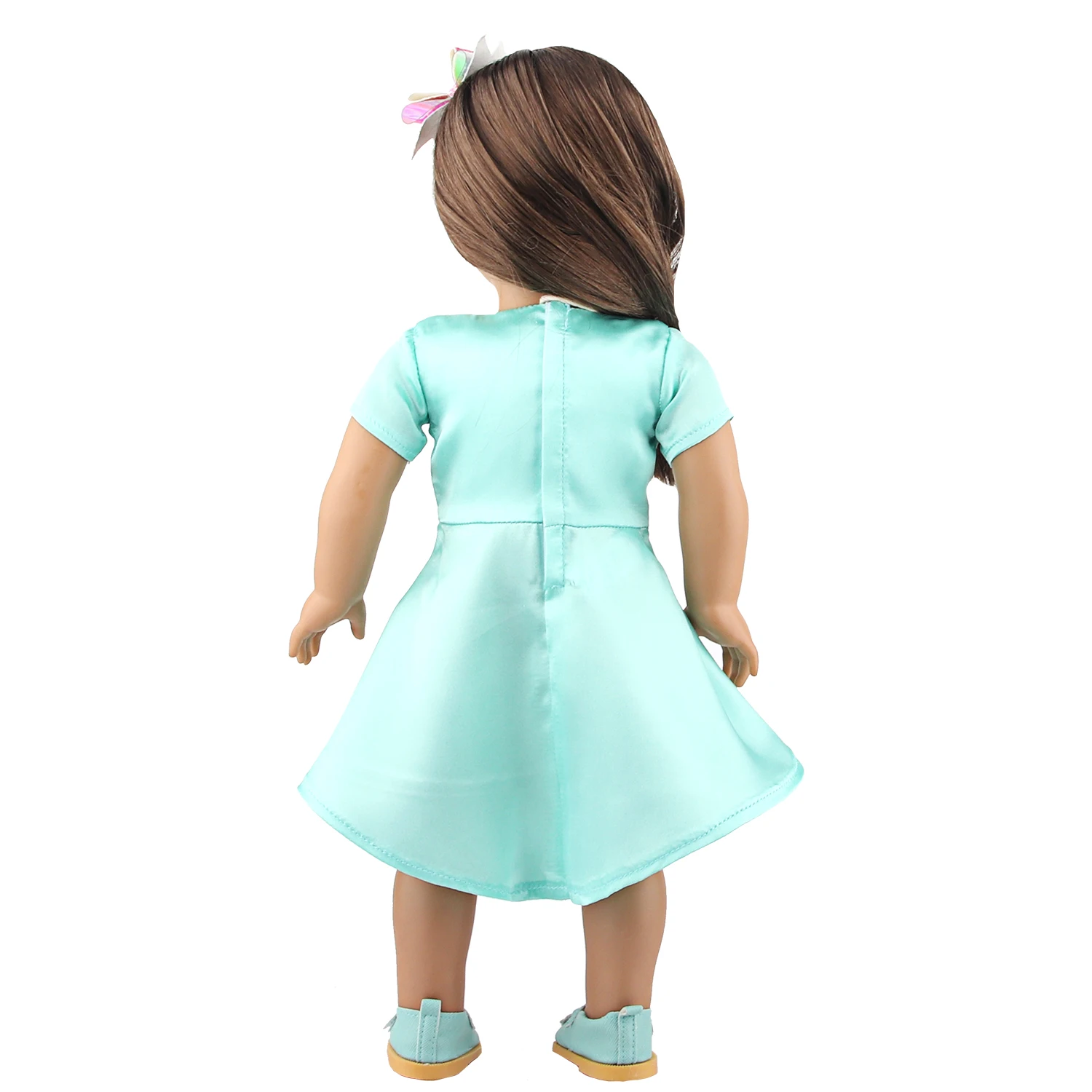Doll Dress 43cm Baby Doll Clothes Cat Love Skirt Suit For 18 Inch American And Our generation Russia Girl Doll Accessories Toy
