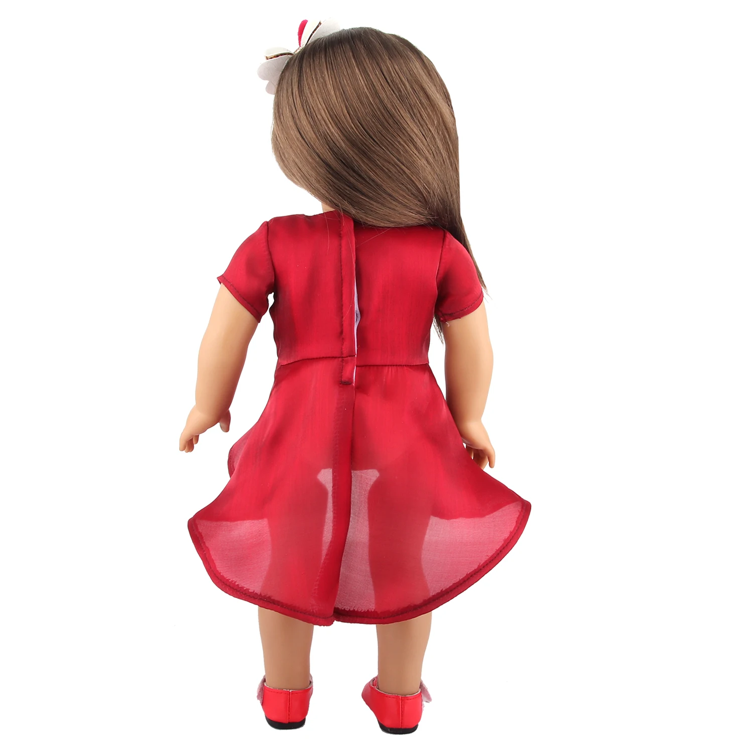 Doll Dress 43cm Baby Doll Clothes Cat Love Skirt Suit For 18 Inch American And Our generation Russia Girl Doll Accessories Toy
