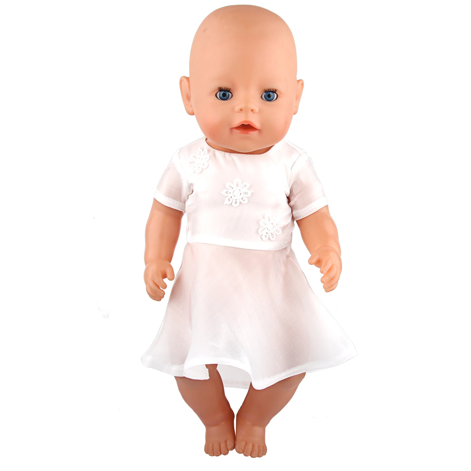 Doll Dress 43cm Baby Doll Clothes Cat Love Skirt Suit For 18 Inch American And Our generation Russia Girl Doll Accessories Toy