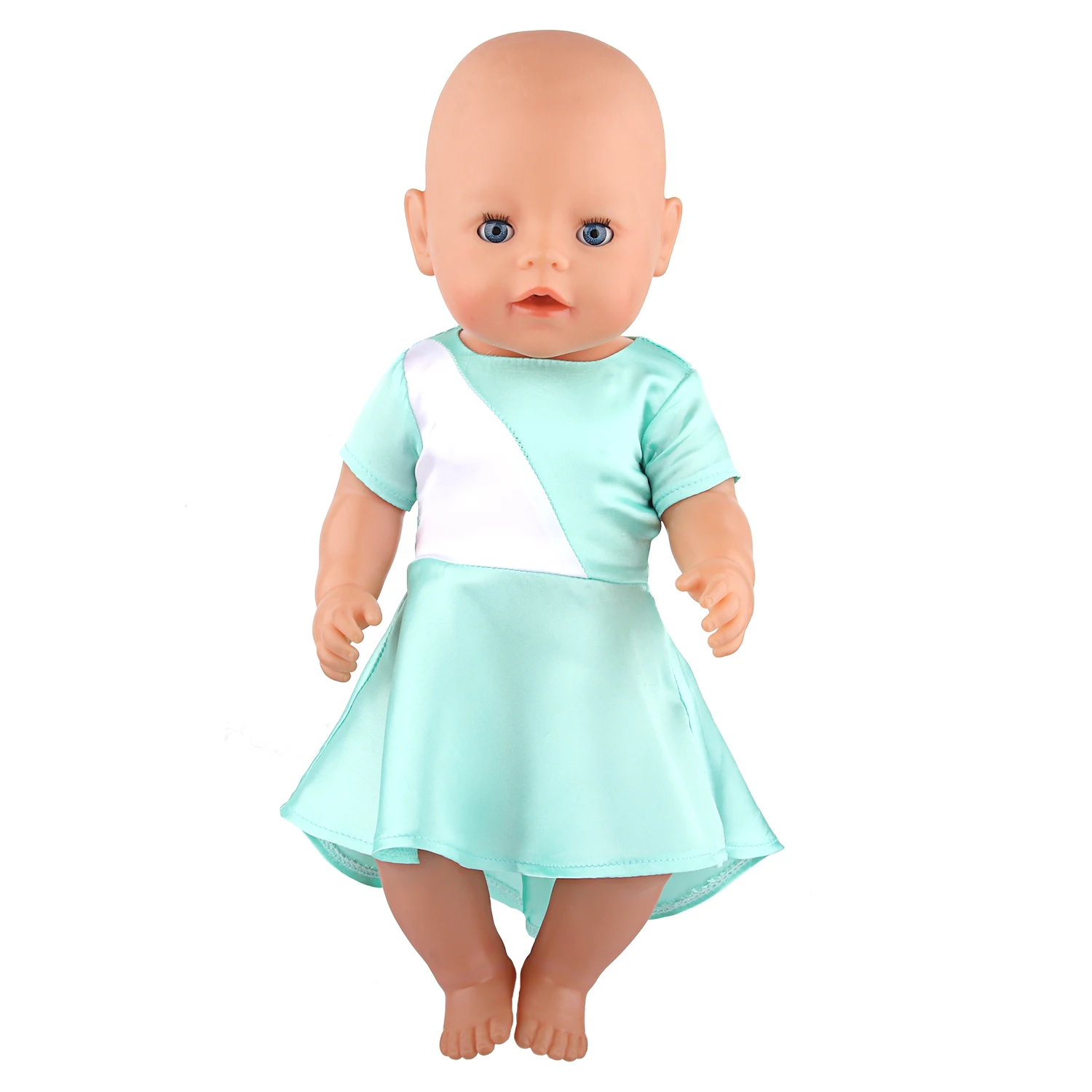 Doll Dress 43cm Baby Doll Clothes Cat Love Skirt Suit For 18 Inch American And Our generation Russia Girl Doll Accessories Toy