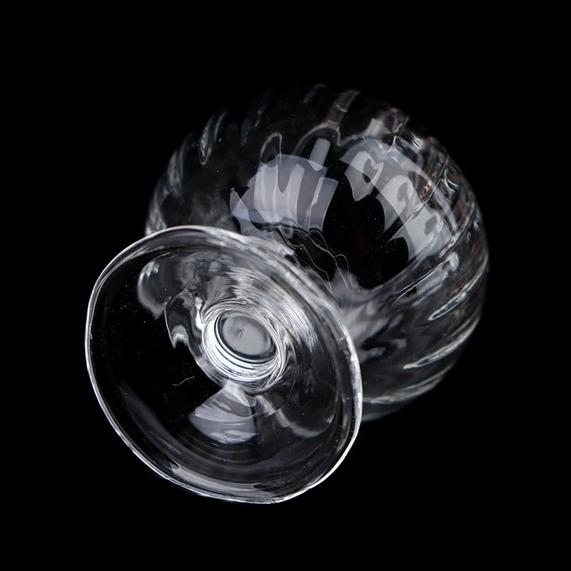 1PC 1:12 Dollhouse Miniature Glass Candy Jar Vintage Striped Jar Candy Bottle Model Toys Furniture Doll house Decor Accessories