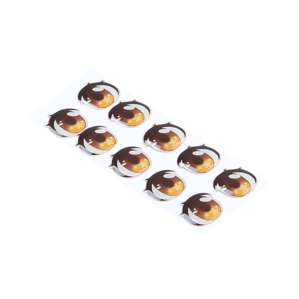 5 Pair Colorful Cute Boys Girls Doll Eyes Accessories Crystal Cartoon Eyes Stickers Anime Figurine Face Organ Paster Decals