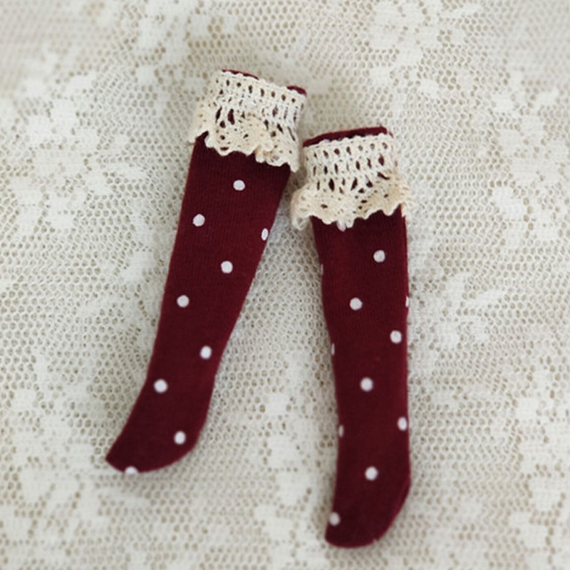 New Blyth Socks Fashion Floral Lace Socks Bowknot Socks for YMY24 Ob24 Azone Licca Doll Accessories