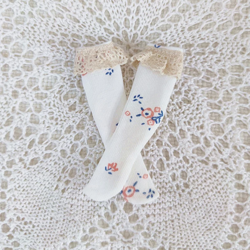 New Blyth Socks Fashion Floral Lace Socks Bowknot Socks for YMY24 Ob24 Azone Licca Doll Accessories