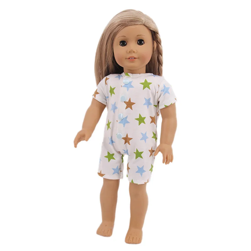 16 Styles Doll Pajamas Dress For 18 Inch American Doll Girl Toy 43cm Baby Doll Clothes Accessories Our Generation Nenuco