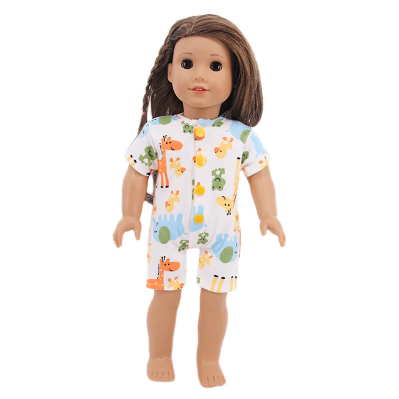 16 Styles Doll Pajamas Dress For 18 Inch American Doll Girl Toy 43cm Baby Doll Clothes Accessories Our Generation Nenuco