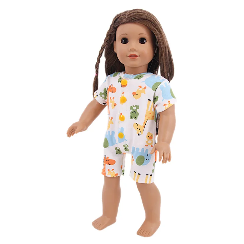 16 Styles Doll Pajamas Dress For 18 Inch American Doll Girl Toy 43cm Baby Doll Clothes Accessories Our Generation Nenuco