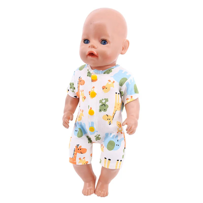 16 Styles Doll Pajamas Dress For 18 Inch American Doll Girl Toy 43cm Baby Doll Clothes Accessories Our Generation Nenuco
