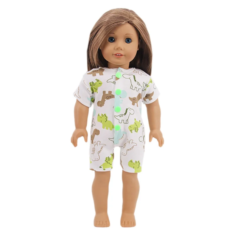16 Styles Doll Pajamas Dress For 18 Inch American Doll Girl Toy 43cm Baby Doll Clothes Accessories Our Generation Nenuco