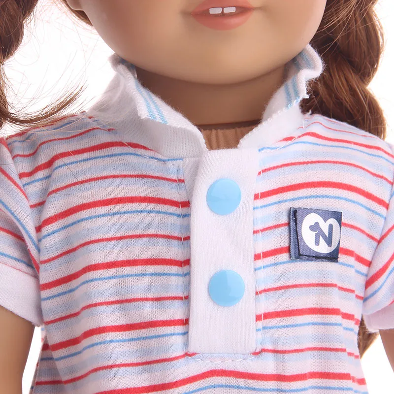 16 Styles Doll Pajamas Dress For 18 Inch American Doll Girl Toy 43cm Baby Doll Clothes Accessories Our Generation Nenuco