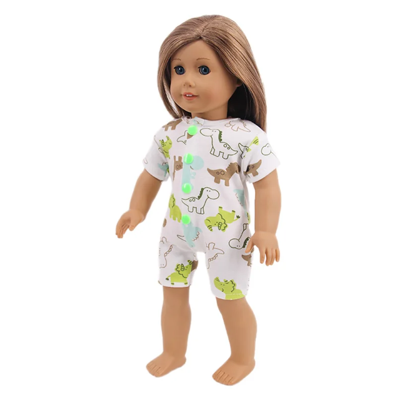 16 Styles Doll Pajamas Dress For 18 Inch American Doll Girl Toy 43cm Baby Doll Clothes Accessories Our Generation Nenuco