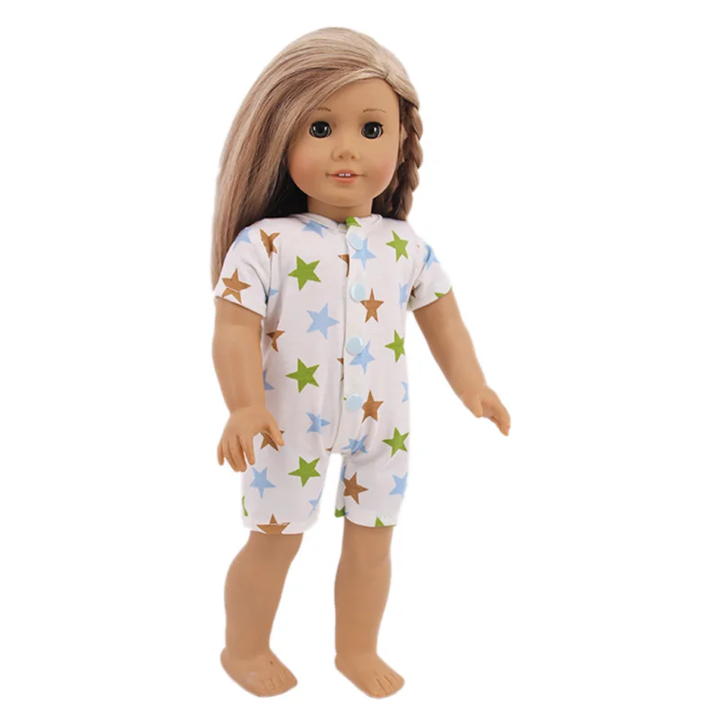 16 Styles Doll Pajamas Dress For 18 Inch American Doll Girl Toy 43cm Baby Doll Clothes Accessories Our Generation Nenuco