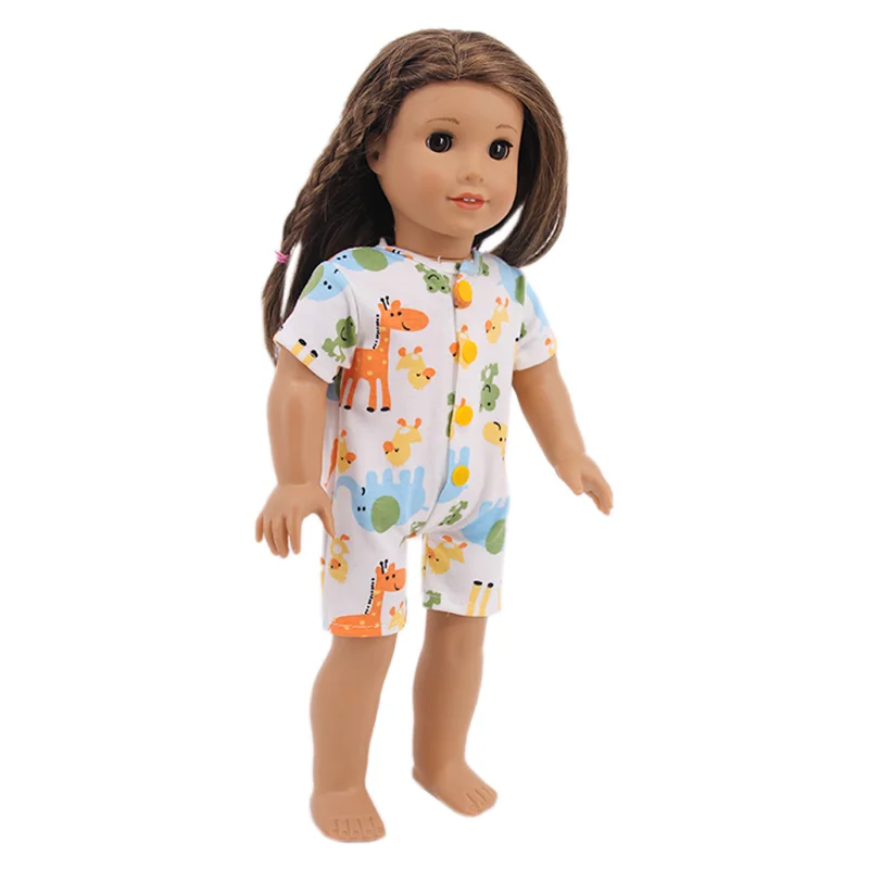 16 Styles Doll Pajamas Dress For 18 Inch American Doll Girl Toy 43cm Baby Doll Clothes Accessories Our Generation Nenuco