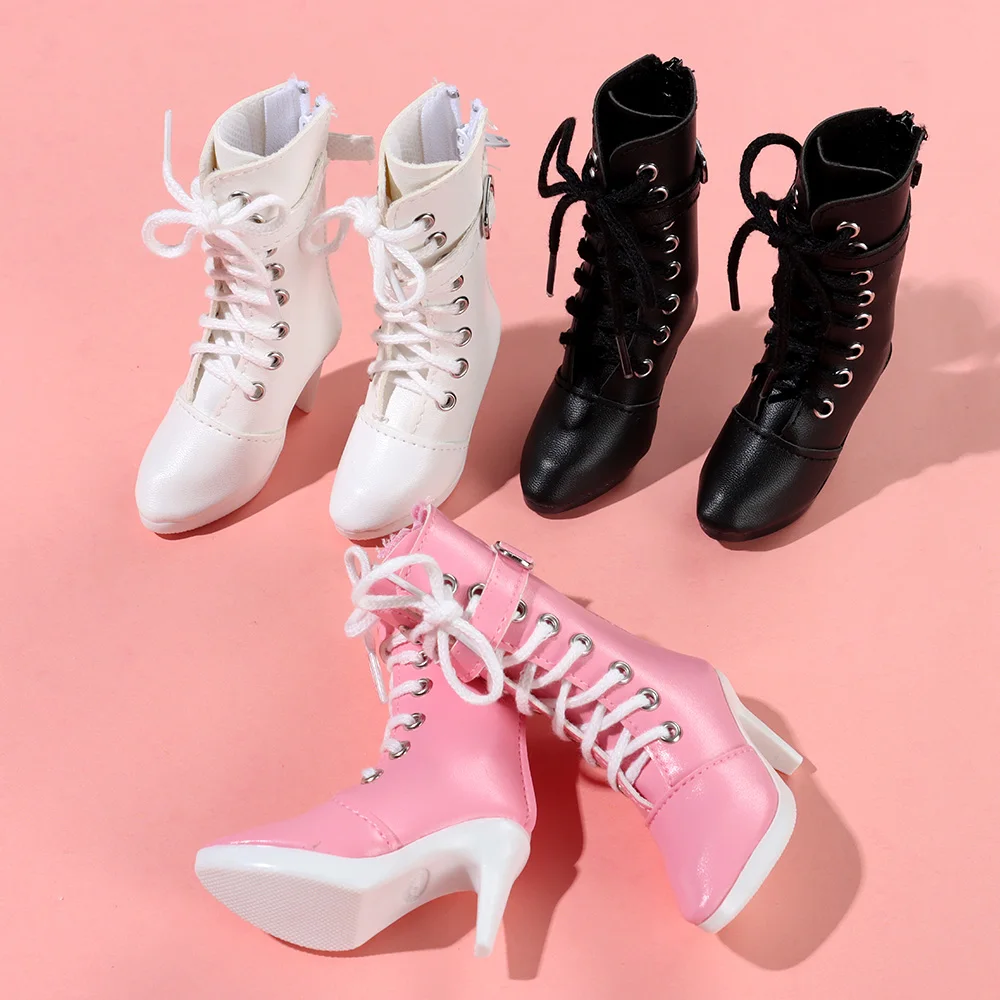Fashion PU Doll Boots High Heel Princess Shoes For Bjd 1/3 Doll Shoes Accessories 60cm Doll Clothes Wearing Play House Kids Toys