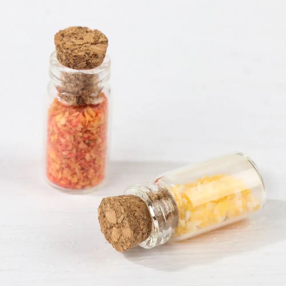 4PCS Mini Seasoning Jar Dollhouse Kitchen Toy Miniature Spice Bottle Simulation Glass Vial Scene Dolls Playing House Model
