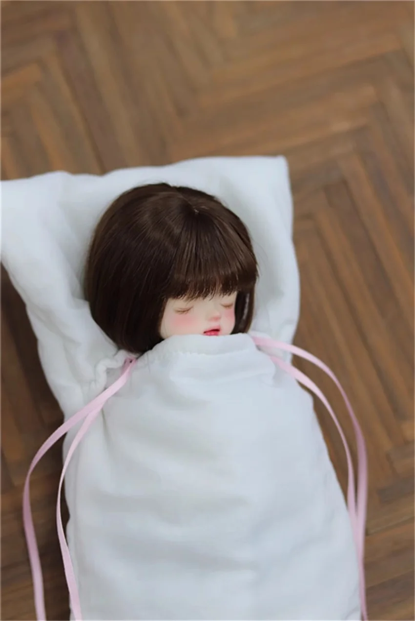 BJD Doll Protective Bag Unisex Toys Cute Girls 1/3 1/4 1/6 Uncle Outdoor White Soft Thick Sleeping Bag Gifts Doll Accessories