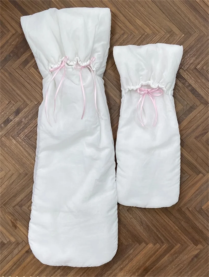 BJD Doll Protective Bag Unisex Toys Cute Girls 1/3 1/4 1/6 Uncle Outdoor White Soft Thick Sleeping Bag Gifts Doll Accessories