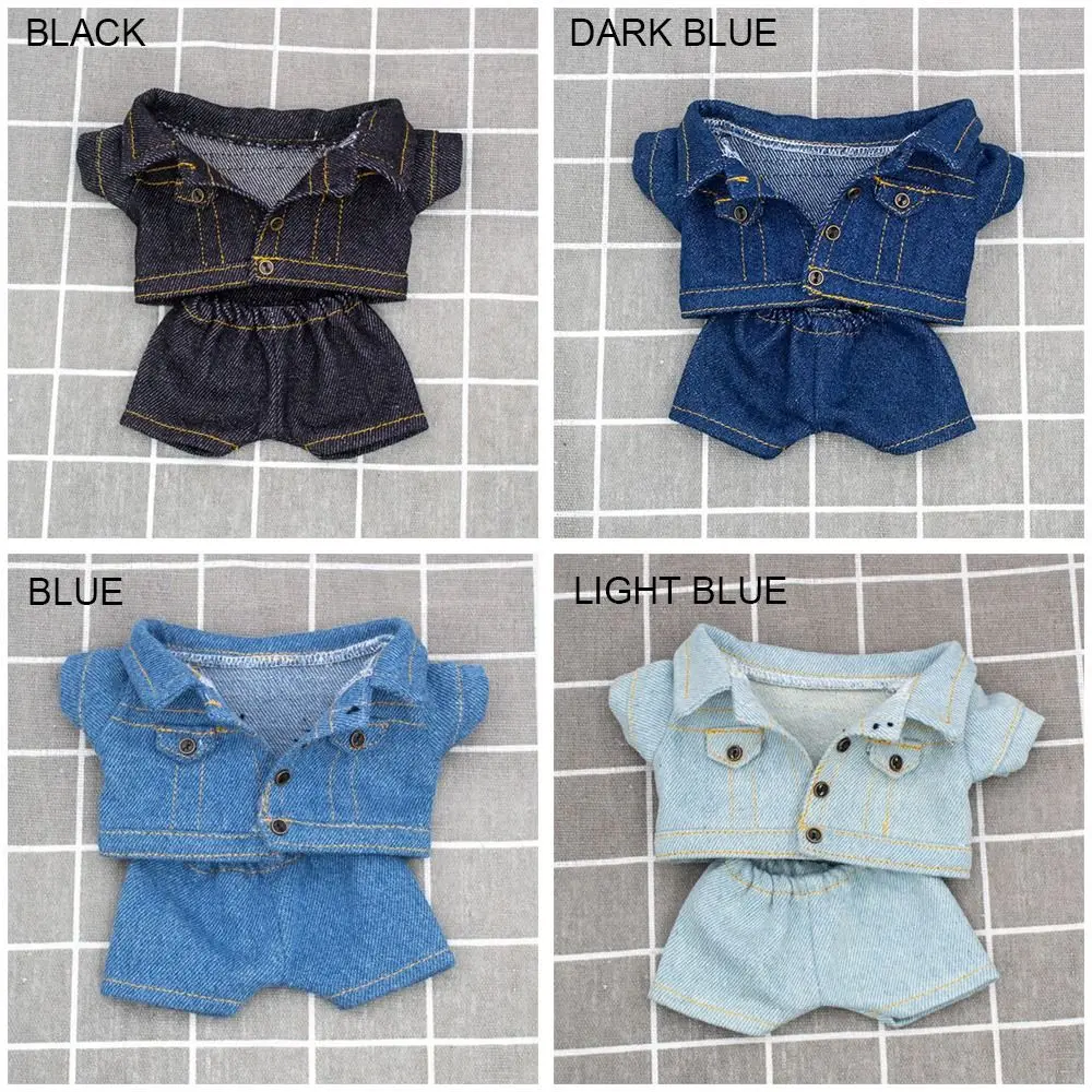 15cm/20cm Jeans Jacket Pants Suit Cotton Doll Casual Wears Coat Clothes Doll Clothes 1/12 Dolls Clothes Accessories