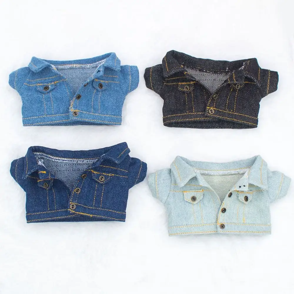 15cm/20cm Jeans Jacket Pants Suit Cotton Doll Casual Wears Coat Clothes Doll Clothes 1/12 Dolls Clothes Accessories