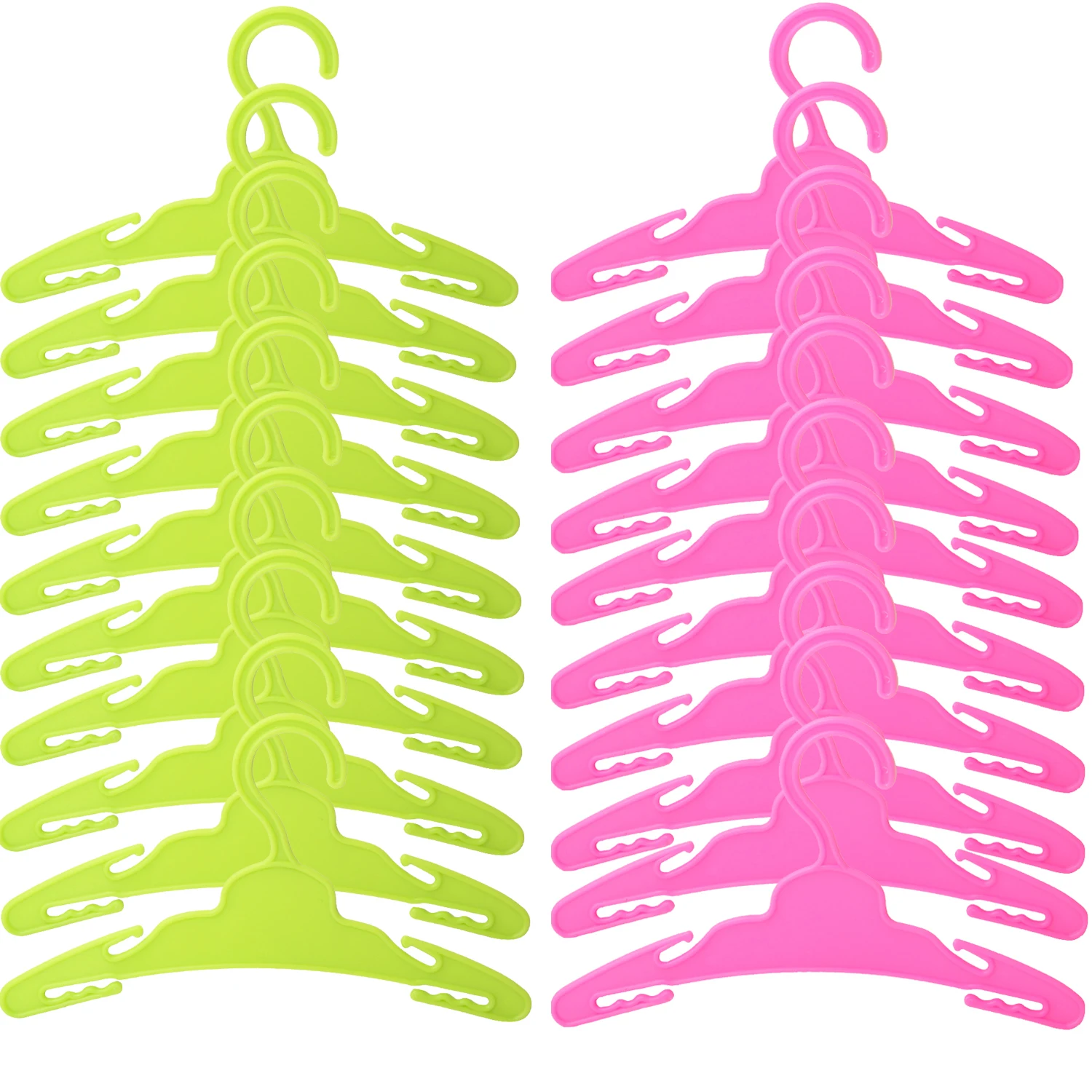 10pcs/lot 18 Inches American Doll Clothes Multicolor Hangers For 43 Cm Baby New Born Dolls For Our Generation Toys Accessories