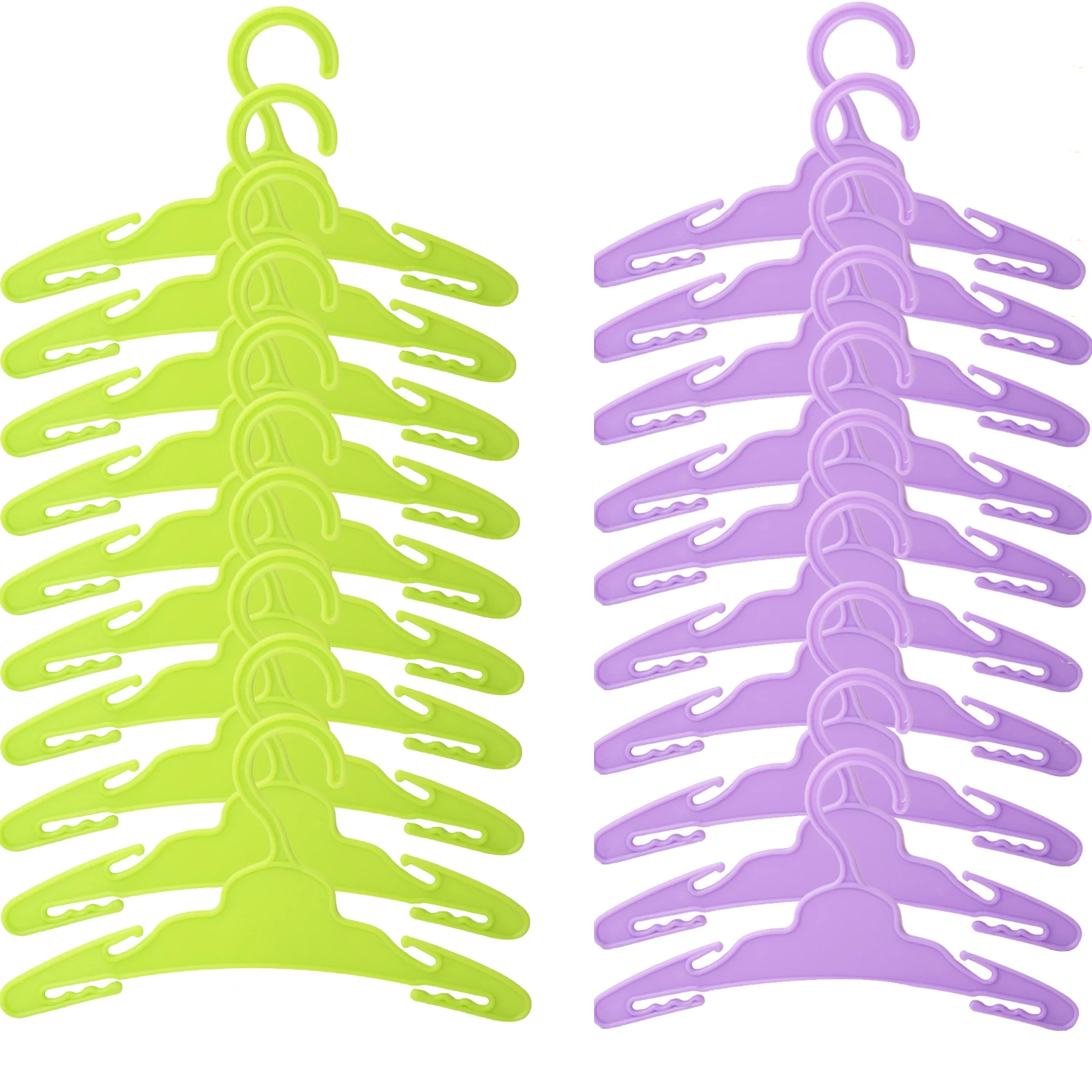 10pcs/lot 18 Inches American Doll Clothes Multicolor Hangers For 43 Cm Baby New Born Dolls For Our Generation Toys Accessories