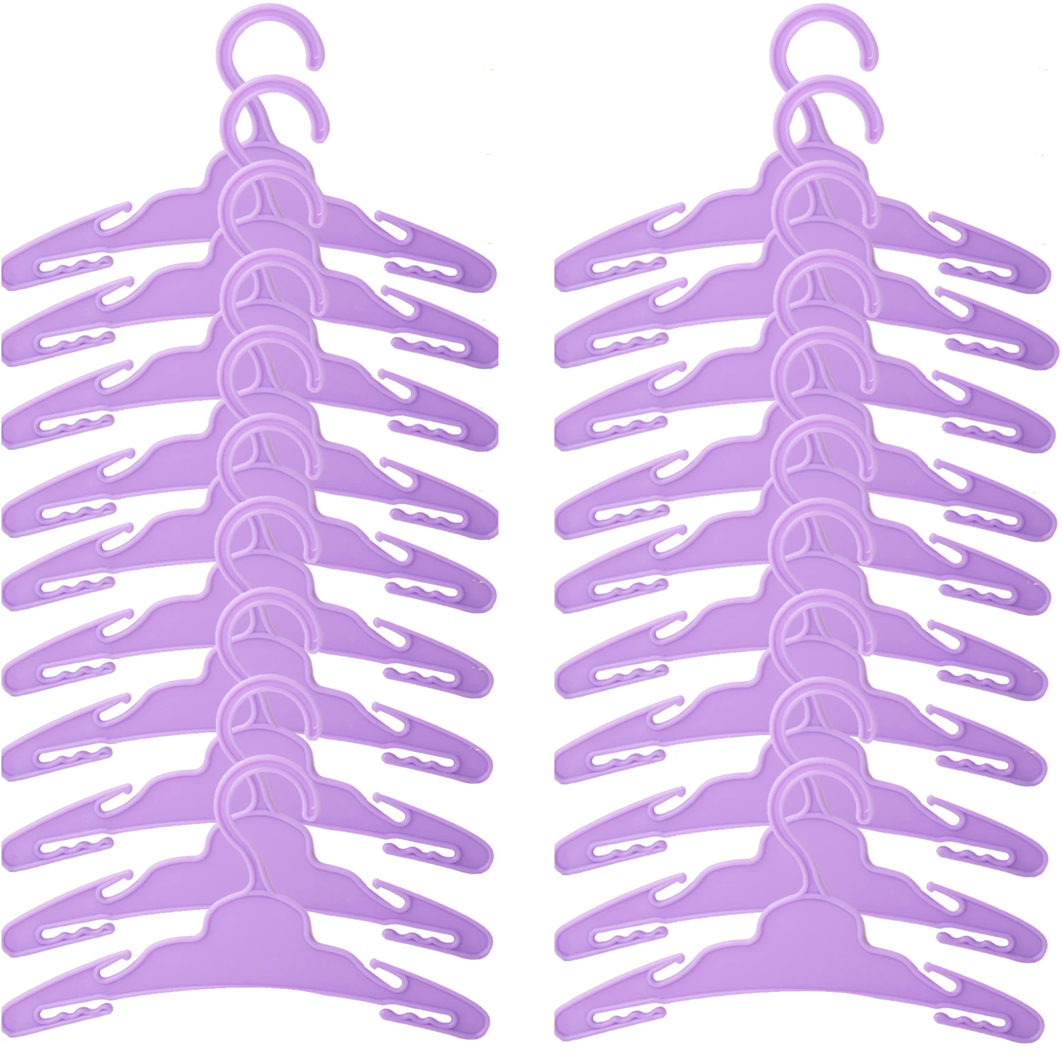 10pcs/lot 18 Inches American Doll Clothes Multicolor Hangers For 43 Cm Baby New Born Dolls For Our Generation Toys Accessories