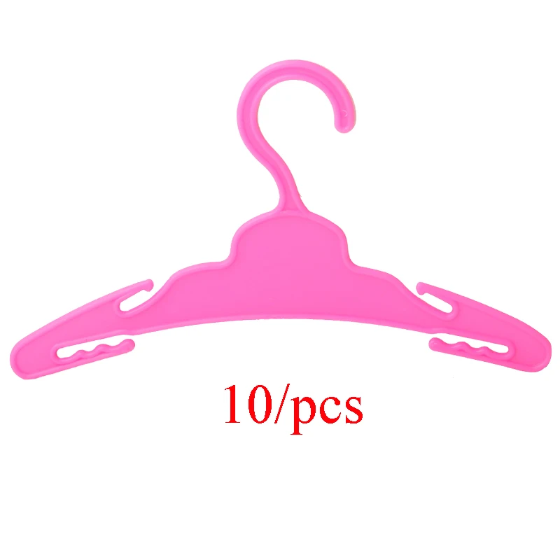 10pcs/lot 18 Inches American Doll Clothes Multicolor Hangers For 43 Cm Baby New Born Dolls For Our Generation Toys Accessories