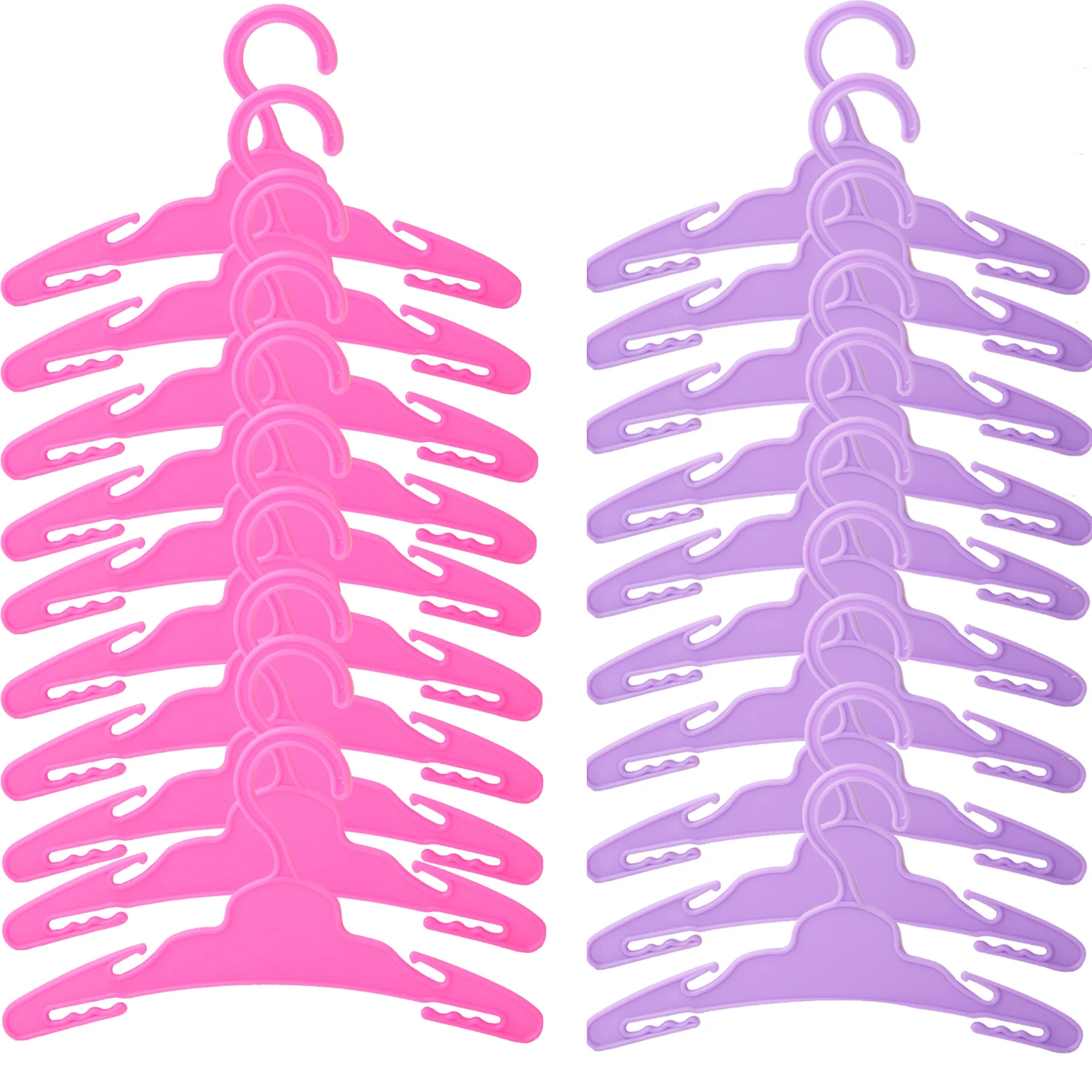 10pcs/lot 18 Inches American Doll Clothes Multicolor Hangers For 43 Cm Baby New Born Dolls For Our Generation Toys Accessories
