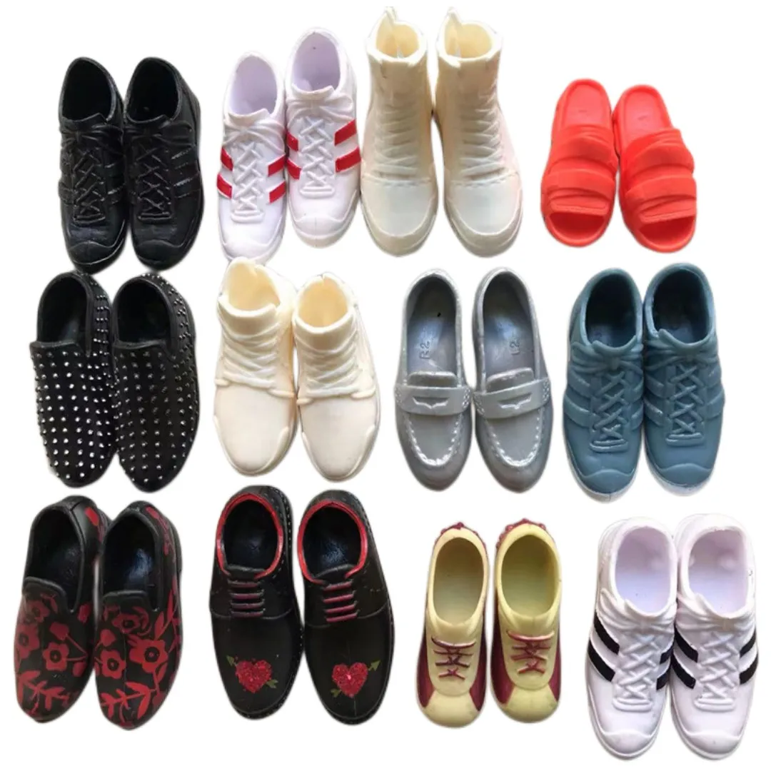 1/6 Doll Shoes Kids DIY Playing Doll Accessories Shoes Original Sandals Doll Colorful Boots Decors Male Female Doll Parts