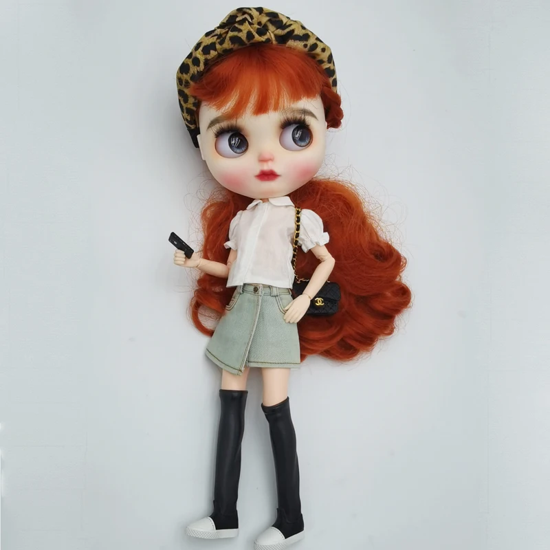 Blythe Doll Shoes for Azone Boots OB23 OB24 DBS Doll Shoes 3 Cm